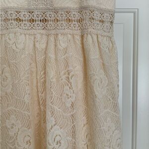 Altar’d State cream eyelet dress Small